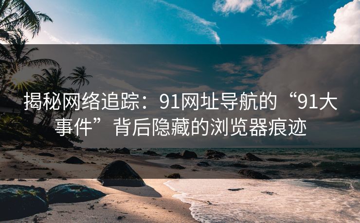 揭秘网络追踪:91网址导航的“91大事件”背后隐藏的浏览器痕迹 揭秘网络追踪:91网址导航的“91大事件”背后隐藏的浏览器痕迹